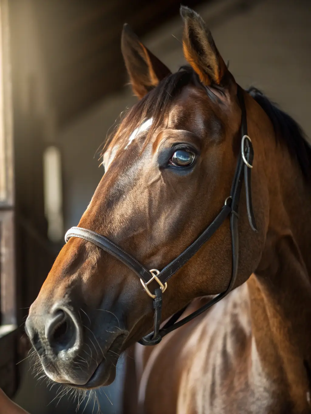 A close-up shot of a horse being cared for after an endurance ride, emphasizing the importance of horse health and well-being in DEMANGE A CHEVAL's programs.